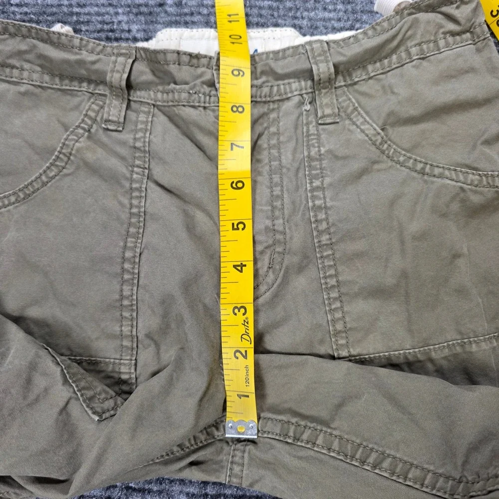 Old Navy Khaki Cargo Pants Boy's Size 14 Tan Military Stencil Cotton Adjustable